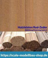 Red-Zeder Holzleiste  3 x  4 mm  (  )