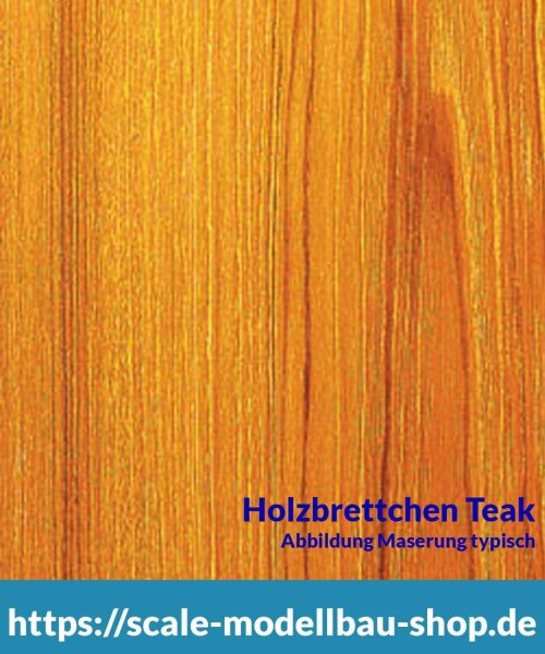 Teak Brettchen 100 x 1000 x  0,5 mm  (  )