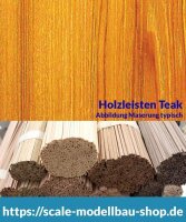 Teak Holzleiste 10 x 12 mm  (  )