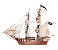 Baukasten Brigantine Freibeuterschiff "Corsair"...