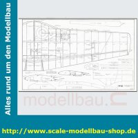 Bauplan Nort American P-51 Mustang Spannweite ca. 2489 mm  (  )