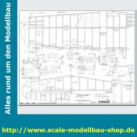 Bauplan Chance Vought F4U-1 Corsair Spannweite ca. 2134 mm  (  )