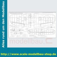 Bauplan Chance Vought F4U Corsair Klappflügel Spannweite 2362 mm  (  )