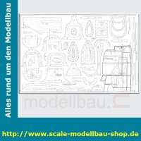 Bauplan Curtiss P40D Kittyhawk Spannweite 2388mm  (  )