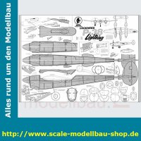Bauplan Lockheed P38 Lightning Spannweite ca. 1880 mm  (  )