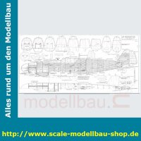 Bauplan Messerschmitt ME-109G / Bf-109G Spannweite ca....