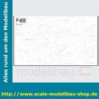 Bauplan Curtiss P40E Kittyhawk Spannweite 1676 mm  (  )