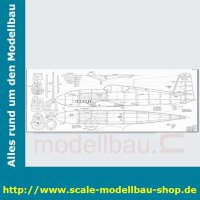 Bauplan Heinkel HE-100D-1 Spannweite ca. 1880 mm  (  )