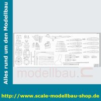 Bauplan Heinkel HE-100D-1 Spannweite ca. 1880 mm  (  )