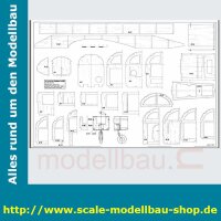 Bauplan Junkers JU-290 Spannweite ca. 2950 mm  (  )