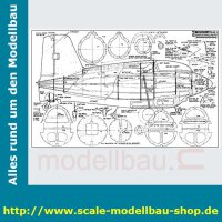 Bauplan Messerschmitt ME-163B-1A Spannweite ca. 2110 mm...