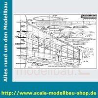 Bauplan Messerschmitt ME-163B-1A Spannweite ca. 1550 mm...