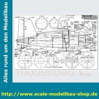 Bauplan Messerschmitt ME-163B-1A Spannweite ca. 1550 mm  (  )
