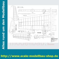 Bauplan Messerschmitt ME-323 Gigant Spannweite ca. 3170 mm  (  )