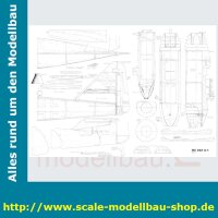 Bauplan Messerschmitt ME-262 A-1 Spannweite ca. 1981 mm  (  )