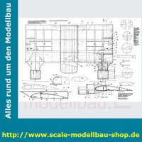 Bauplan Heinkel HE-177 Greif Spannweite ca. 2700 mm  (  )
