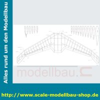Bauplan Curtiss-Wright XP-55 Spannweite ca. 1600 mm  (  )
