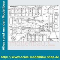 Bauplan Hanriot HD.1 Spannweite ca. 1422 mm  (  )