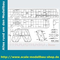 Bauplan Curtiss JN-4D Jenny Spannweite ca. 2540 mm  (  )