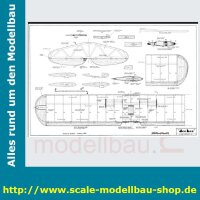 Bauplan De Havilland Airco D.H. 2 Spannweite ca. 1524 mm  (  )