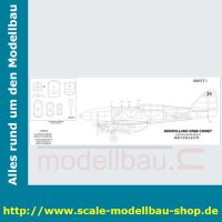 Bauplan de Havilland D.H.-88 Spannweite ca. 2413 mm  (  )