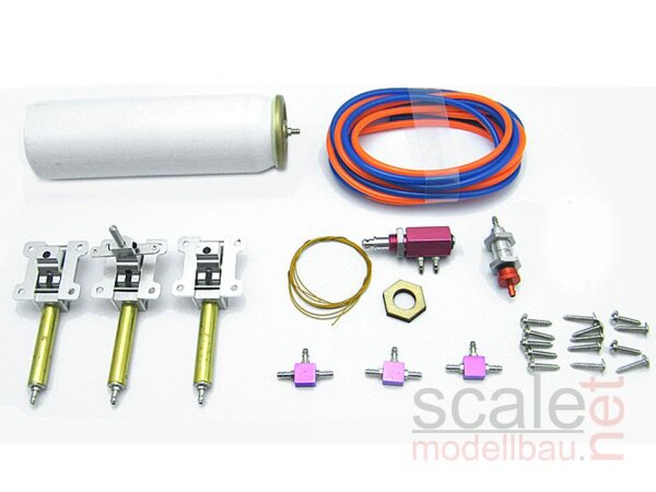 ScaleMod Luft Fahrwerksset  3-Bein Mini (- 2 kg) (1 Wege System) Komplettset ( SC.001.003 )