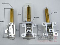 ScaleMod Luft Fahrwerksset  3-Bein Mini (- 2 kg) (1 Wege System) Komplettset ( SC.001.003 )