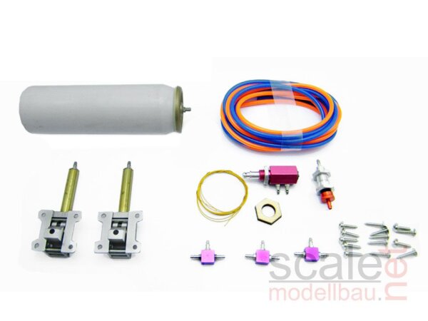 ScaleMod Luft Fahrwerksset  2-Bein Mini (-2 Kg) (1 Wege System) Komplettset ( SC.001.004 )