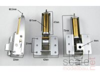 ScaleMod Luft Fahrwerksset  3-Bein Maxi ( 4-5 kg) (1 Wege System) Komplettset ( SC.001.014 )