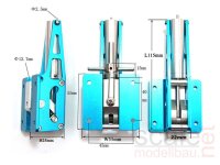 ScaleMod Luft Fahrwerksset  3-Bein Maxi XXL  ( -9  kg) (1 Wege System) Komplettset ( SC.001.025 )