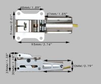 ScaleMod Fahrwerksmechanik elektrisch Maxi XXL 90 Grad (-10 kg)  ( SC.001.047 )