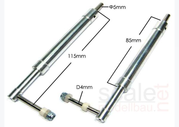 ScaleMod gefederte Fahrwerksbeine 2-Bein Kit 115 mm  ( SC.003.004 )