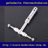 ScaleMod gefedertes Fahrwerksbein Doppelbereifung 75 mm  ( SC.003.005 )