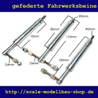 ScaleMod gefederte Fahrwerksbeine 3-Bein Kit 110/100 mm  ( SC.003.007 )