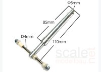 ScaleMod gefedertes Fahrwerksbein Doppelbereifung 110 mm...