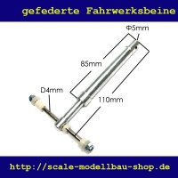 ScaleMod gefedertes Fahrwerksbein Doppelbereifung 110 mm  ( SC.003.010 )