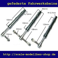 ScaleMod gefederte Fahrwerksbeine 3-Bein Kit 138/123 mm  ( SC.003.012 )