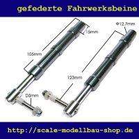 ScaleMod gefederte Fahrwerksbeine 2-Bein Kit 123 mm  ( SC.003.013 )