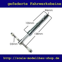 ScaleMod gefedertes Fahrwerksbein Doppelbereifung 138 mm  ( SC.003.014 )