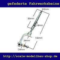 ScaleMod gefedertes Fahrwerksbein 146 mm  ( SC.003.019 )