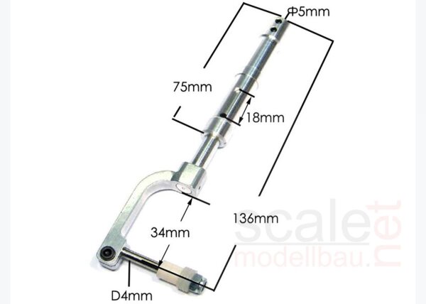 ScaleMod gefedertes Fahrwerksbein 136 mm  ( SC.003.020 )