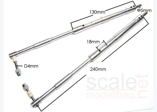 ScaleMod gefederte Fahrwerksbeine 2-Bein Kit 240 mm  ( SC.003.022 )