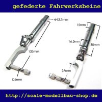 ScaleMod gefederte Fahrwerksbeine 2-Bein Kit 133 mm  ( SC.003.025 )