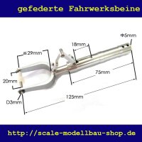ScaleMod gefedertes Fahrwerksbein 125 mm  ( SC.003.027 )