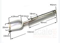ScaleMod gefedertes Fahrwerksbein 135 mm  ( SC.003.029 )