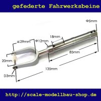 ScaleMod gefedertes Fahrwerksbein 135 mm  ( SC.003.029 )