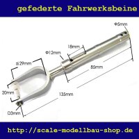 ScaleMod gefedertes Fahrwerksbein 135 mm  ( SC.003.030 )