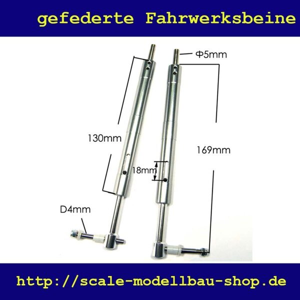 ScaleMod gefederte Fahrwerksbeine 2-Bein Kit 169 mm  ( SC.003.031 )