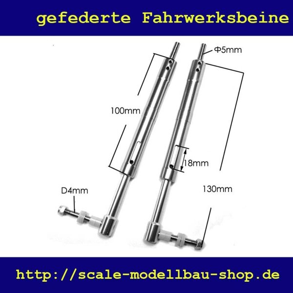 ScaleMod gefederte Fahrwerksbeine 2-Bein Kit 130 mm  ( SC.003.033 )