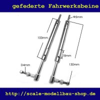 ScaleMod gefederte Fahrwerksbeine 2-Bein Kit 130 mm  (...